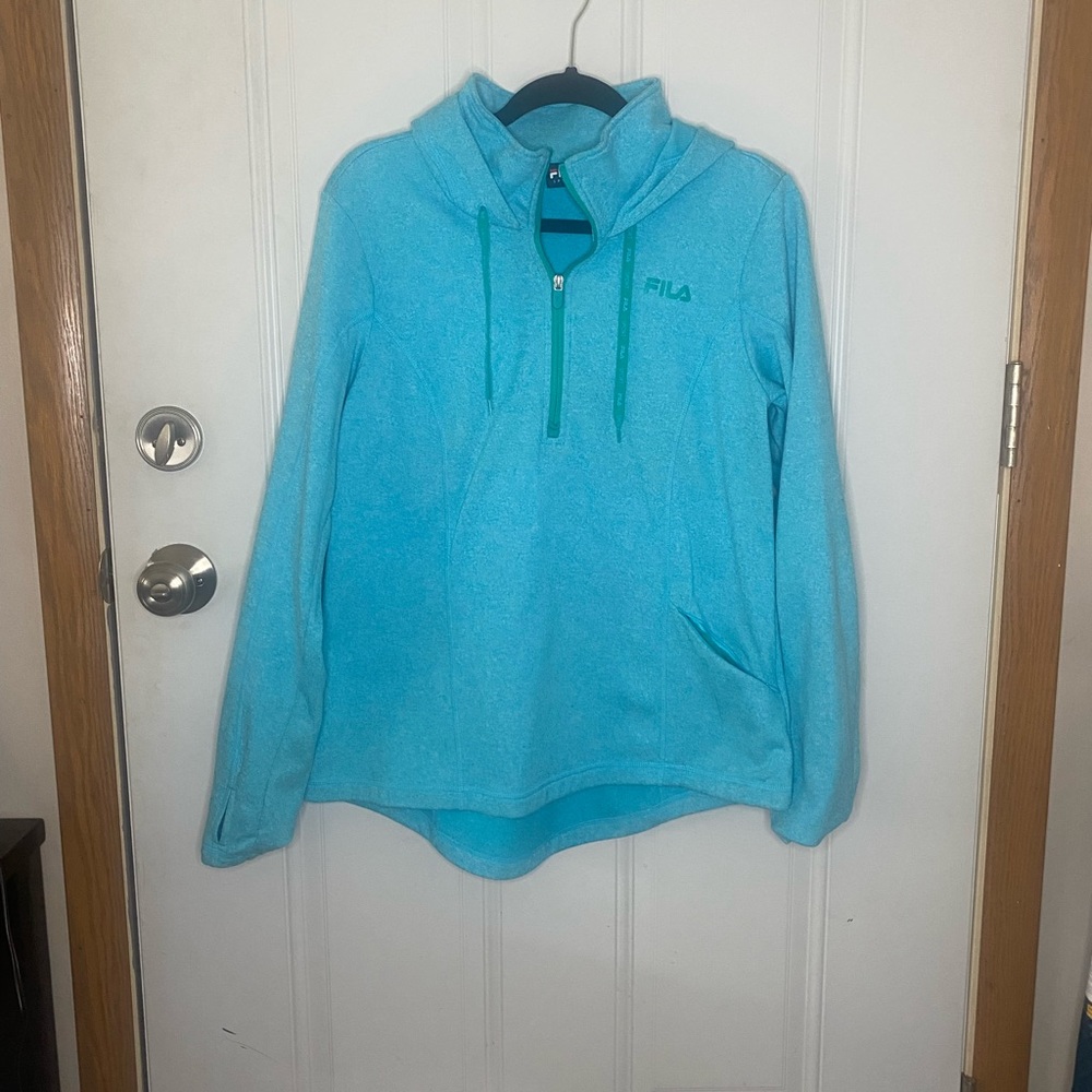 Fila Sport Quarter Zip Pullover Sweatshirt, Size L
